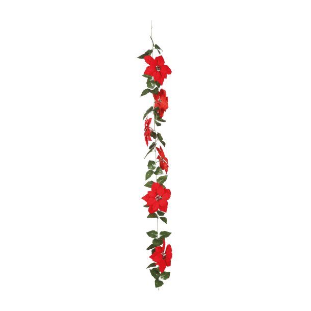 Blomsterranke med Julestjerner