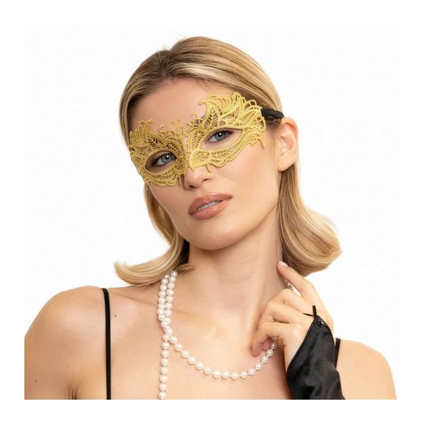 Blondemaske i guld