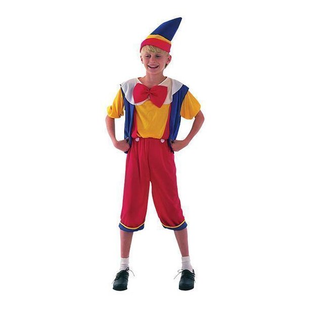 Pinocchio klovn kostume til brn