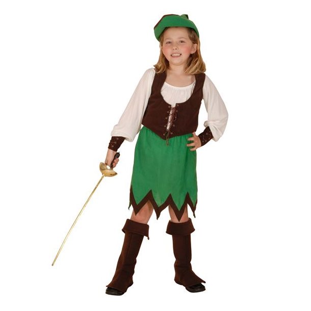 Robin Hood pige kostume