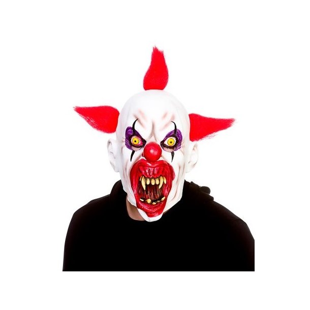 græs Medarbejder fætter Klovne maske CANNIBAL | Køb uhyggelige maske til Halloween her