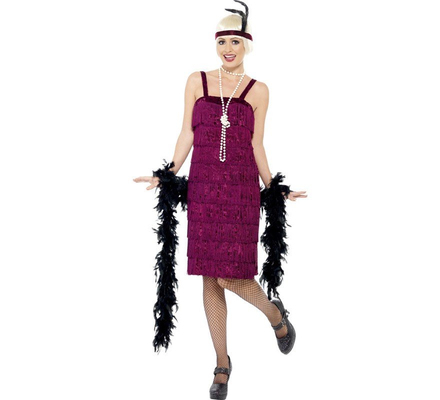 - Burgundy | Køb Gatsby kjoler online