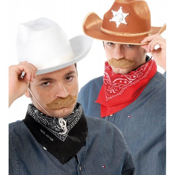 Lighed Udråbstegn slidbane Cowboy tørklæde rød | Køb western temafest udklædning og pynt