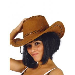 Cowboyhat med syninger 
