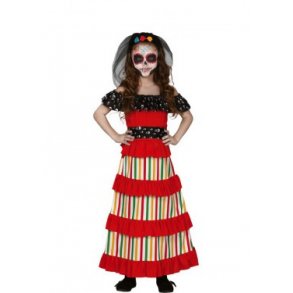 Day of the Dead pige kjole - Miranda