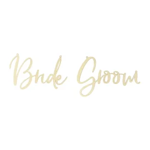 Stole dekoration Bride-Groom