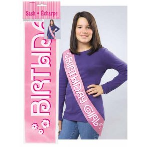 Skrf med BIRTHDAY GIRL i rosa