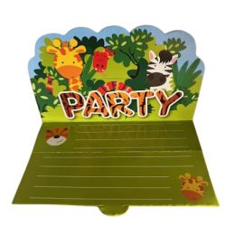 Inbjudan till djungel "Party"