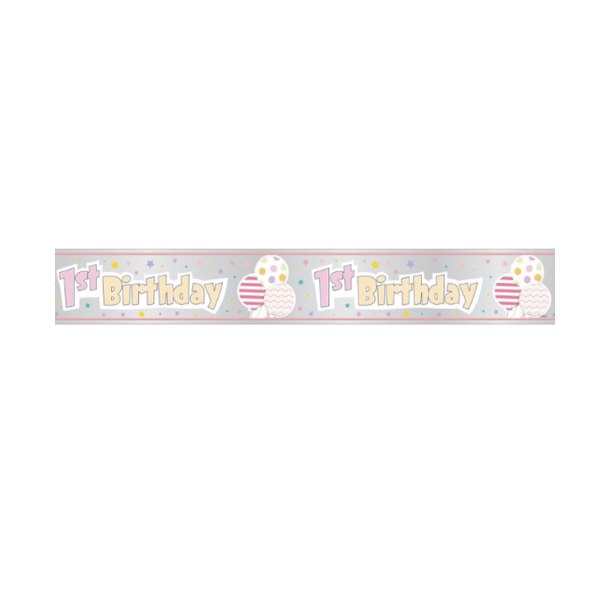 1rs foliebanner i slv og rosa