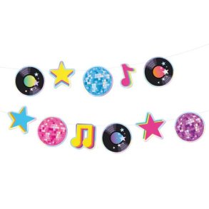 Disco retro karton guirlande