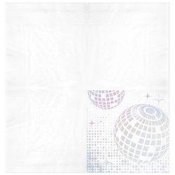 Disco servietter - S�lvkugle