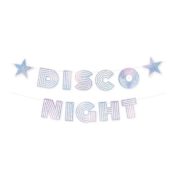 Disco Night tekst-guirlande