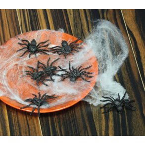 Edderkopper sorte 6 cm, 8 stk.