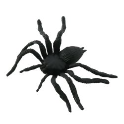Spindlar svarta 6 cm, 8 st.