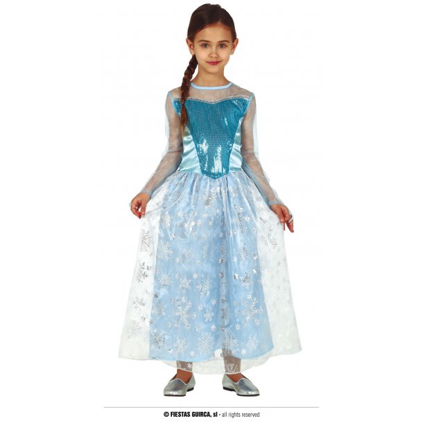 Elsa Sneprinsesse kostume barn