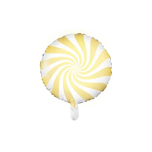Folie ballon Candy, Gul 46cm