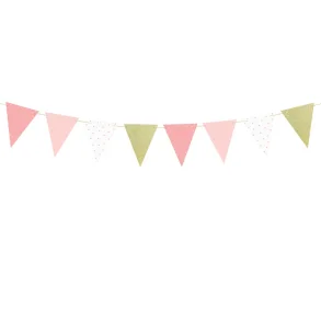 1 st Birthday flagbanner Lyserd