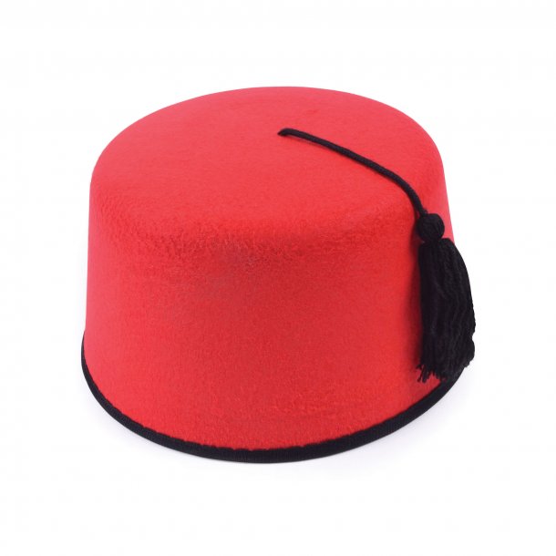 hat rød filt | fez hatte !!