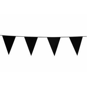 Flagbanner 10 m. med 20 SORTE flag