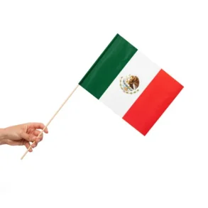 Papirflag p pind 10 stk - Mexico