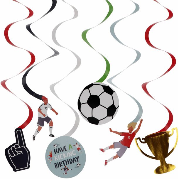 Fodbold swirls 6 stk.