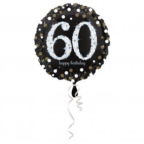 60 folie ballon sparkling gold