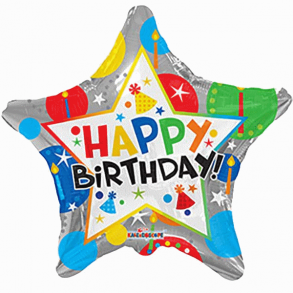 Folie ballon Stjerne BIRTHDAY  46 
