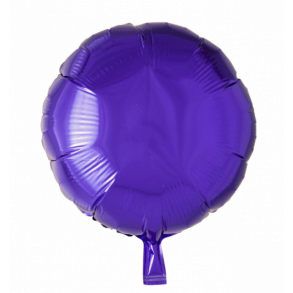 Folie ballon Rund LILLA 46 cm