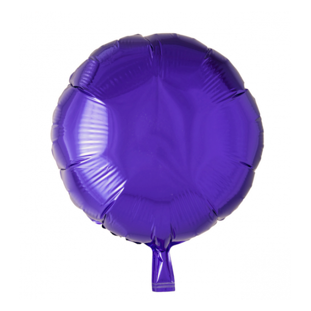 Folie ballon Rund LILLA 46 cm