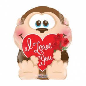 Folie ballon abe I LOVE YOU , 46 cm