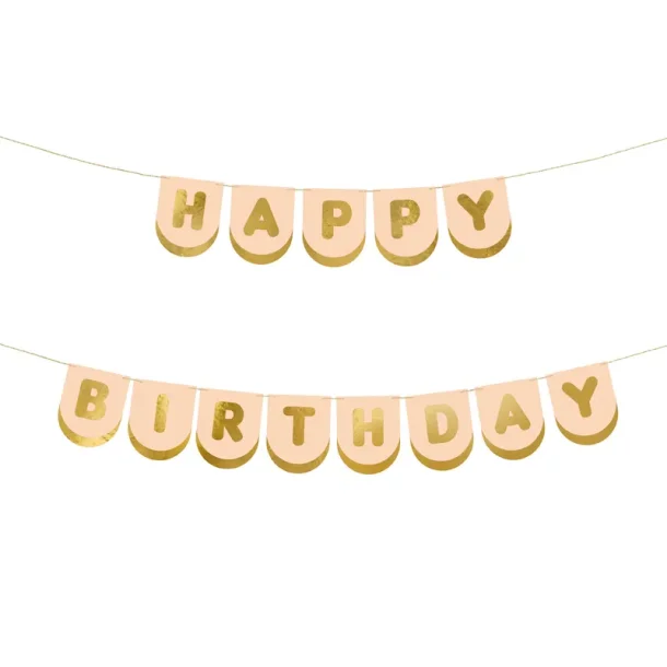 Happy Birthday banner lyserd