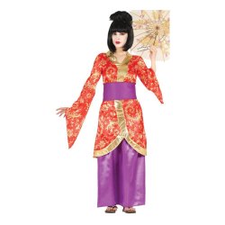 Drkt kinesisk Geisha Maskerraddrkt