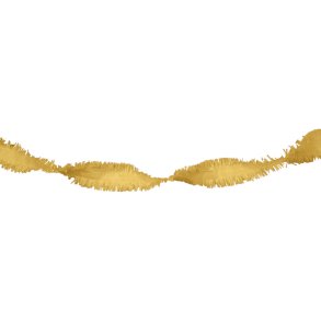 Guirlande crepe Guld, 6 mtr