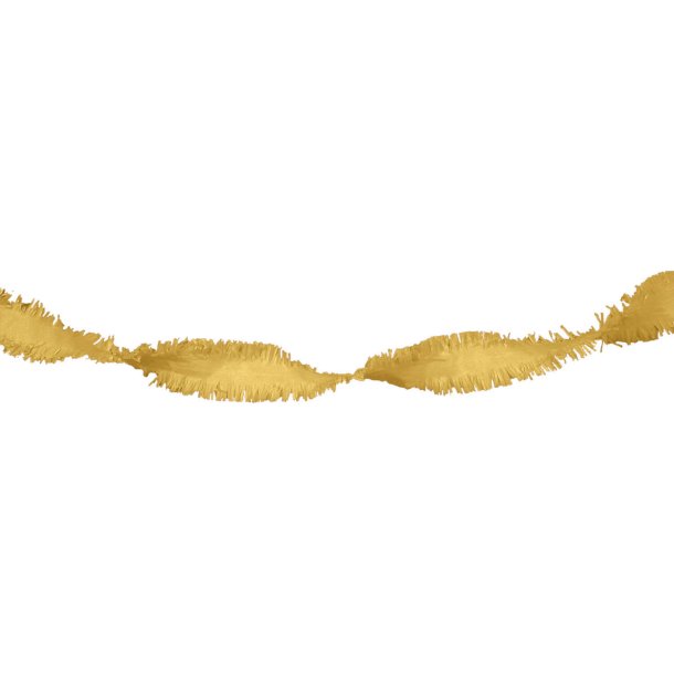 Guirlande crepe Guld, 6 mtr