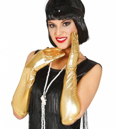 Guld handsker | køb billige handsker til udklædning nytår