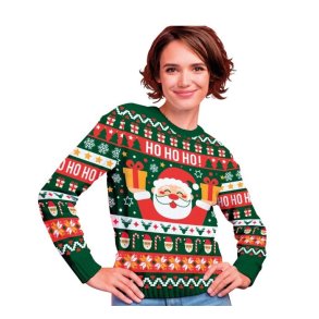 Julesweater HO HO HO  til kvinder