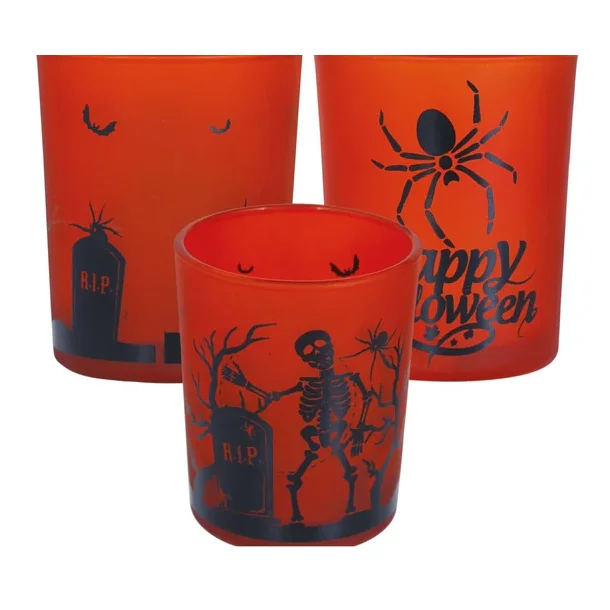 Halloween Lysestager i Glas