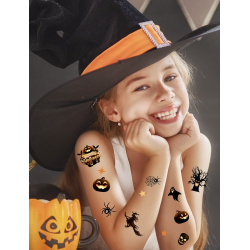 Halloween-tatueringar i svart