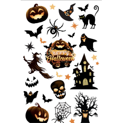 Halloween-tatueringar i svart