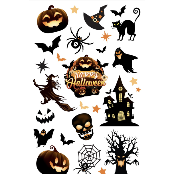 Halloween-tatueringar i svart