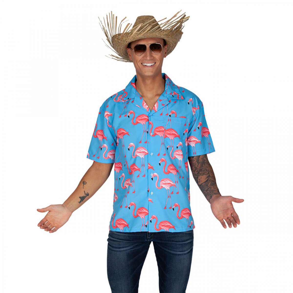 elite ukendt stemning Hawaii Skjorte, Flamingo | Køb hawaii skjorter her.