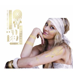 Hippie tatoveringer i guld