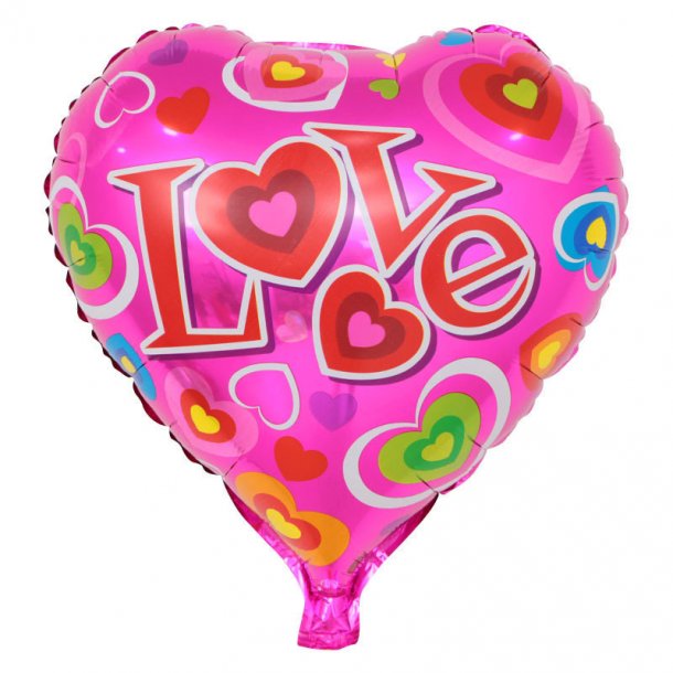 Folie ballon hjerte LOVE 46 cm