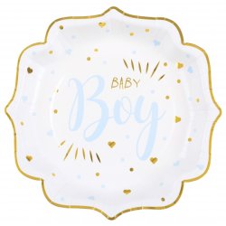 Baby shower paptallerken - Boy