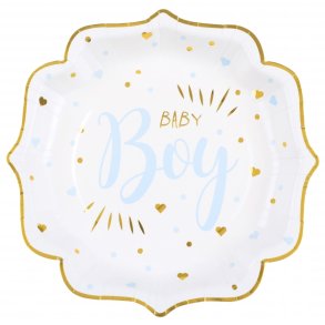 Baby shower paptallerken - Boy