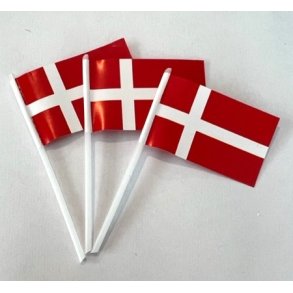 Danske kageflag m. plastpind