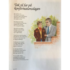 Tak til far p konfirmationsdagen