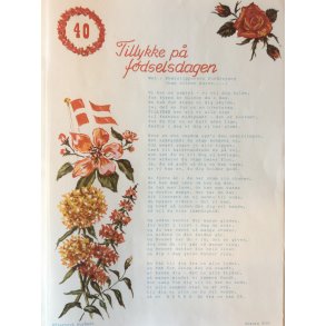 Tillykke p fdselsdagen 40