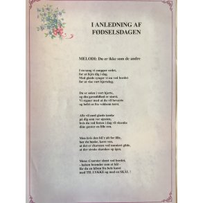 I anledning af fdselsdag