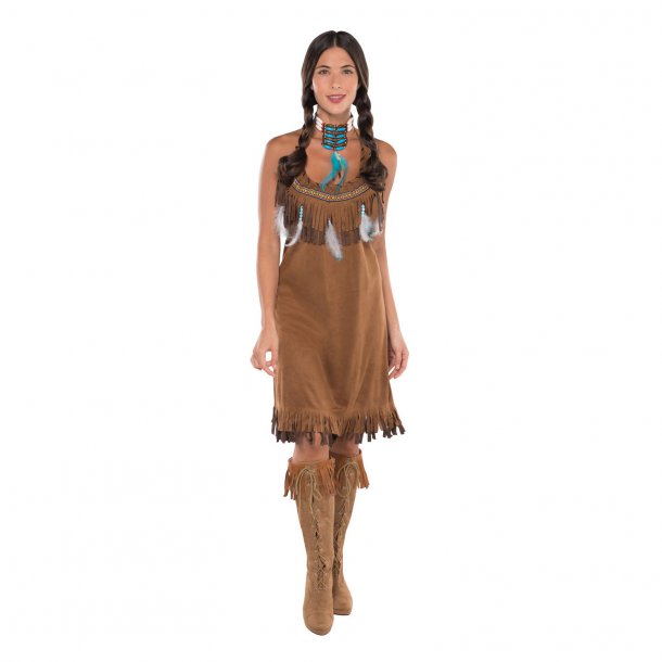 Indianer kvinde Kostume | Køb Indianer squaw kostume